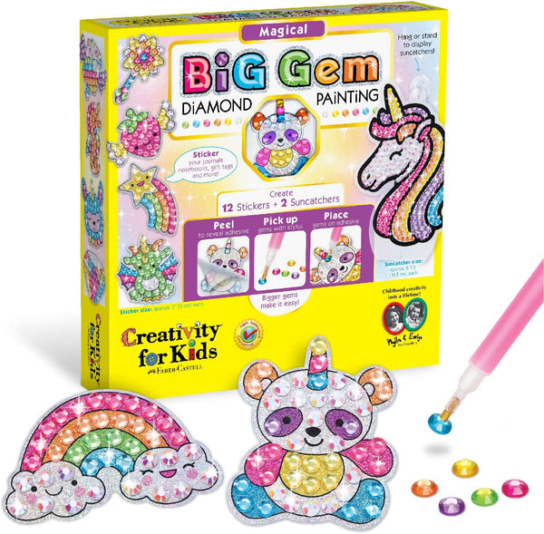 Faber-Castell Magical Big Gem Diamond Painting Creativity Kit for Kids - Each