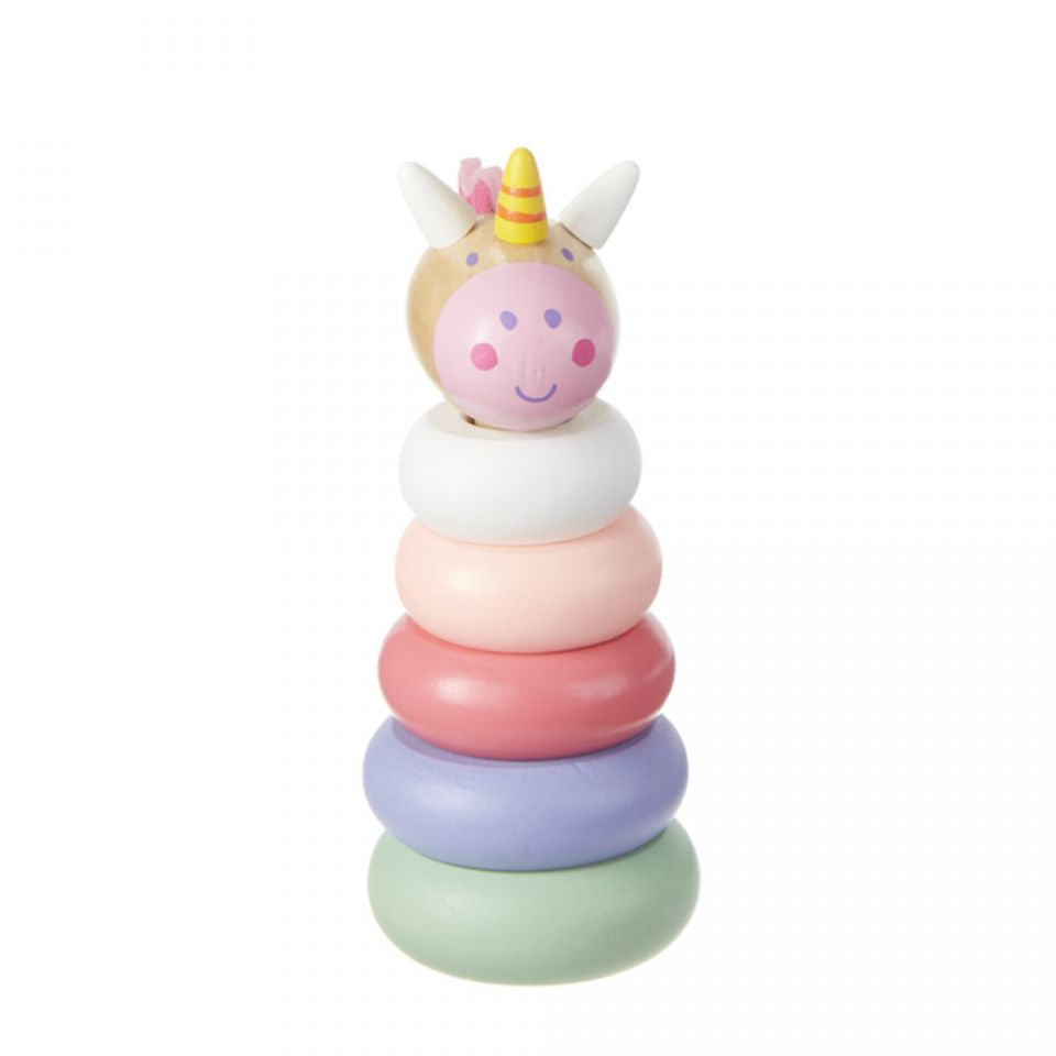 Wooden Unicorn Stacker Toy