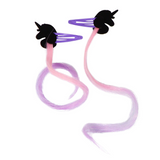 Unicorn Hair Clips w/ Hair Extension