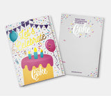 Vanilla Confetti Let's Celebrate Cake Card